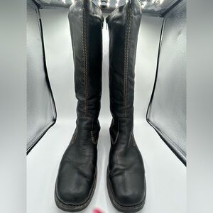 Remonte Dorndorf Black Leather Tall Boots Tex Waterproof Women’s 11 / 42 NICE!